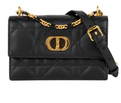 Mini Miss Caro, &pound;1,100, Handbags, Black, Leather, Front view